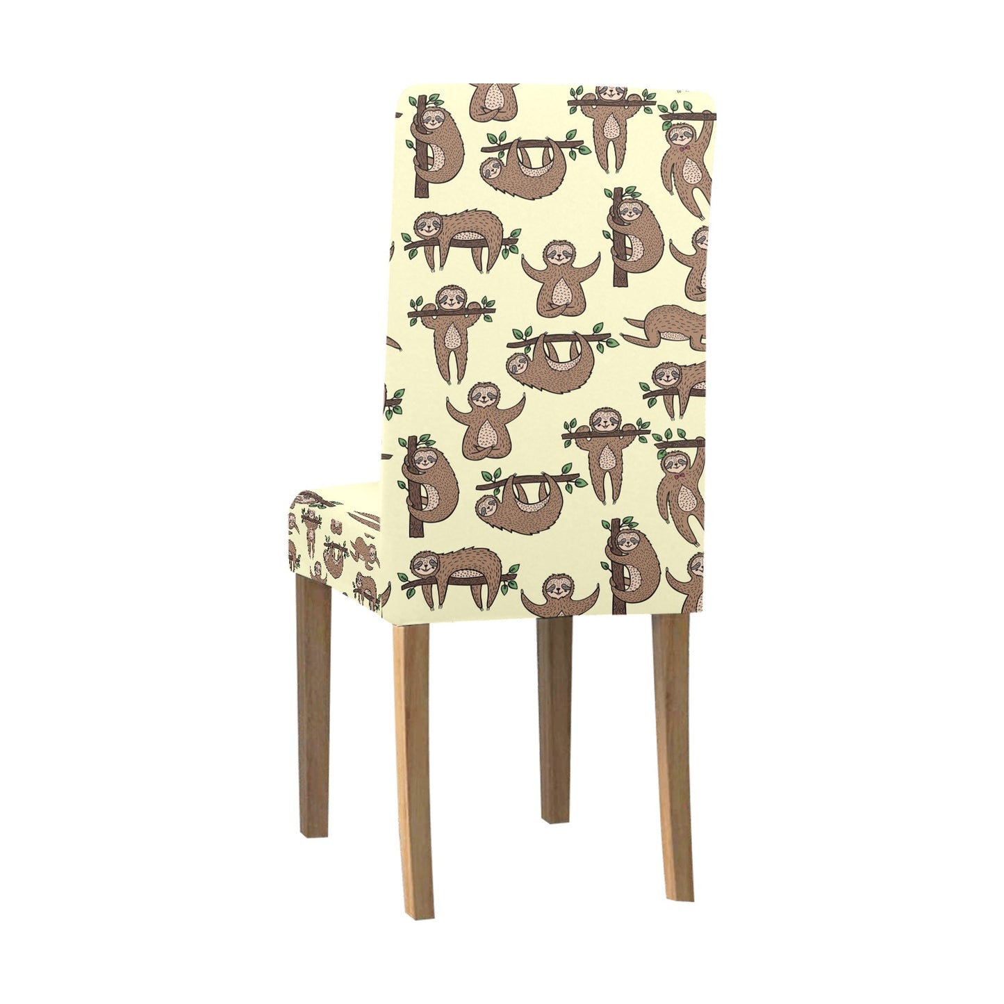 Sloth Print Design LKS3010 Dining Chair Slipcover