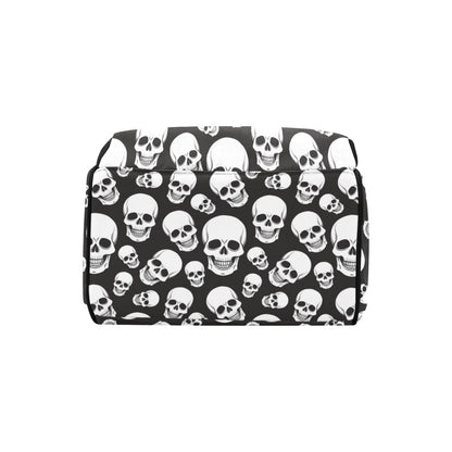 Skull Print Design LKS301 Diaper Bag Backpack