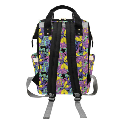 Trippy Print Design LKS305 Diaper Bag Backpack