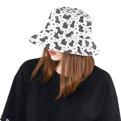 Scottish Terriers Print Design LKS3015 Unisex Bucket Hat