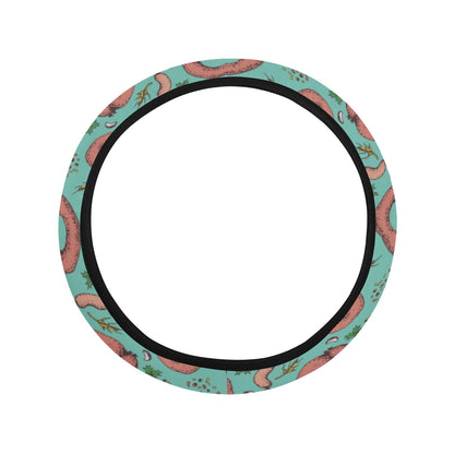 Sausage Print Design LKS303 Steering Wheel Cover with Elastic Edge