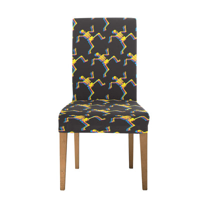 Skeleton Skeleton 3D Print Design LKS301 Dining Chair Slipcover