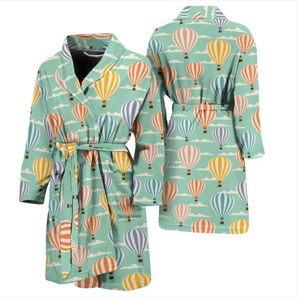 Ballon Pattern Print Design 01 Men Bathrobe-JORJUNE.COM
