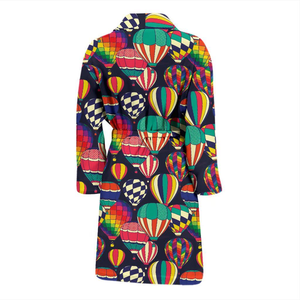 Ballon Pattern Print Design 02 Men Bathrobe-JORJUNE.COM