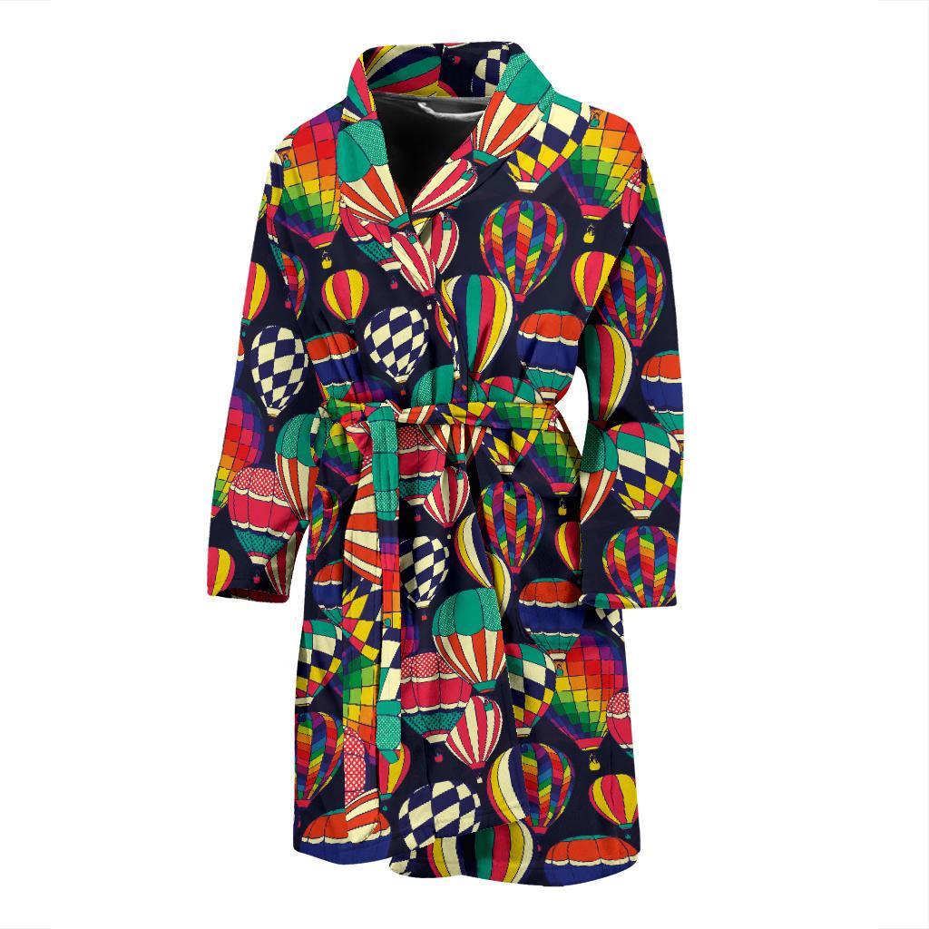 Ballon Pattern Print Design 02 Men Bathrobe-JORJUNE.COM