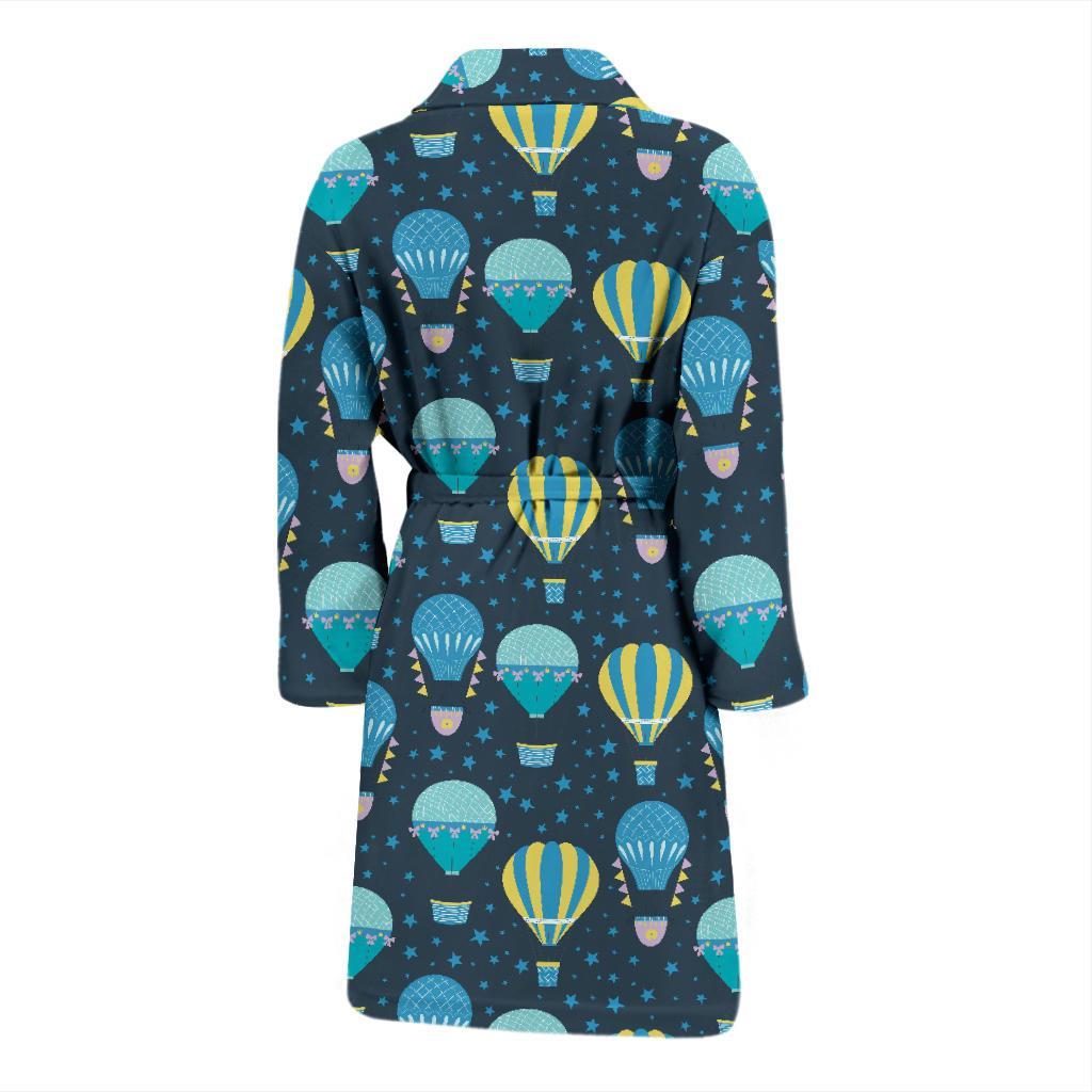 Ballon Pattern Print Design 06 Men Bathrobe-JORJUNE.COM