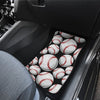 Baseball Black Background Car Floor Mats