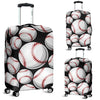 Baseball Black Background Luggage Cover Protector