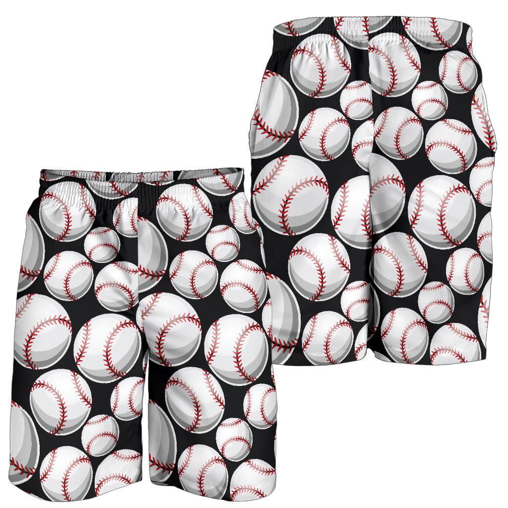 Baseball Black Background Mens Shorts-JTAMIGO.COM