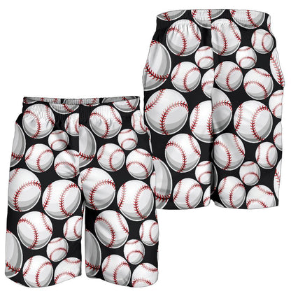 Baseball Black Background Mens Shorts-JTAMIGO.COM