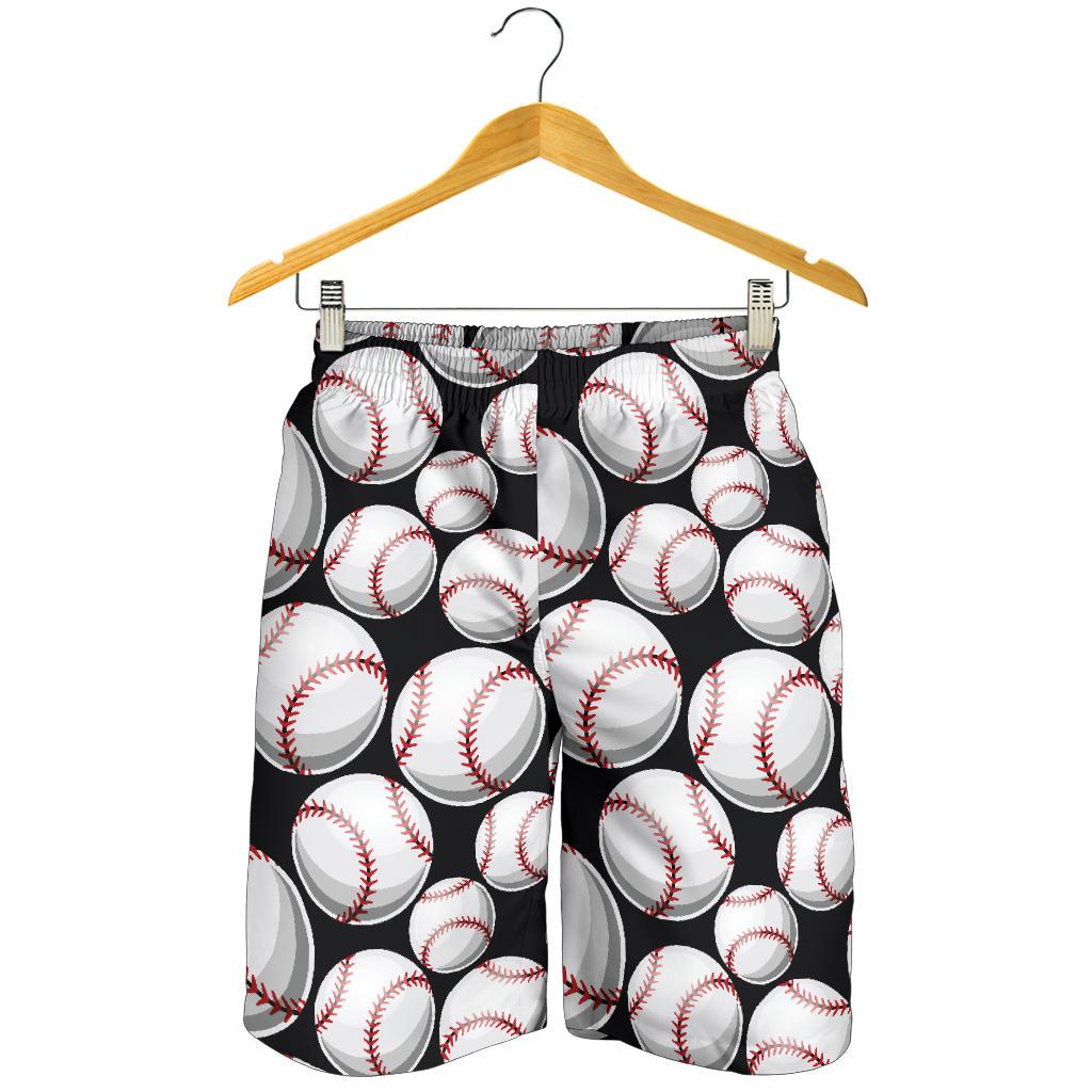 Baseball Black Background Mens Shorts-JTAMIGO.COM