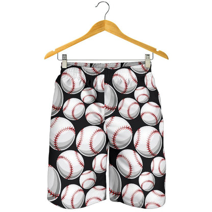 Baseball Black Background Mens Shorts-JTAMIGO.COM