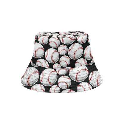 Baseball Black Background Unisex Bucket Hat