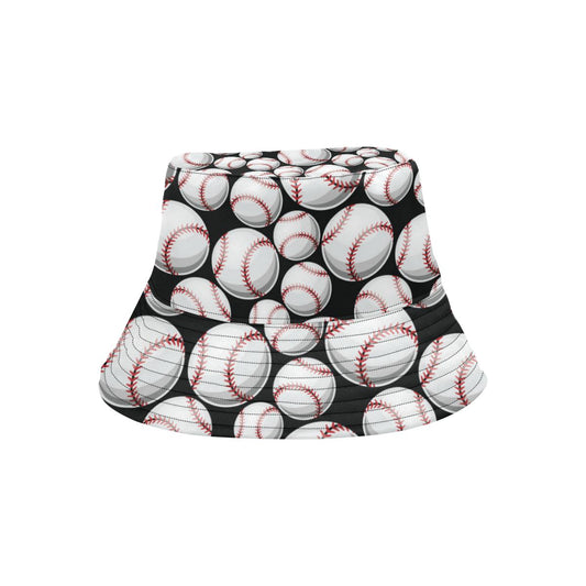 Baseball Black Background Unisex Bucket Hat