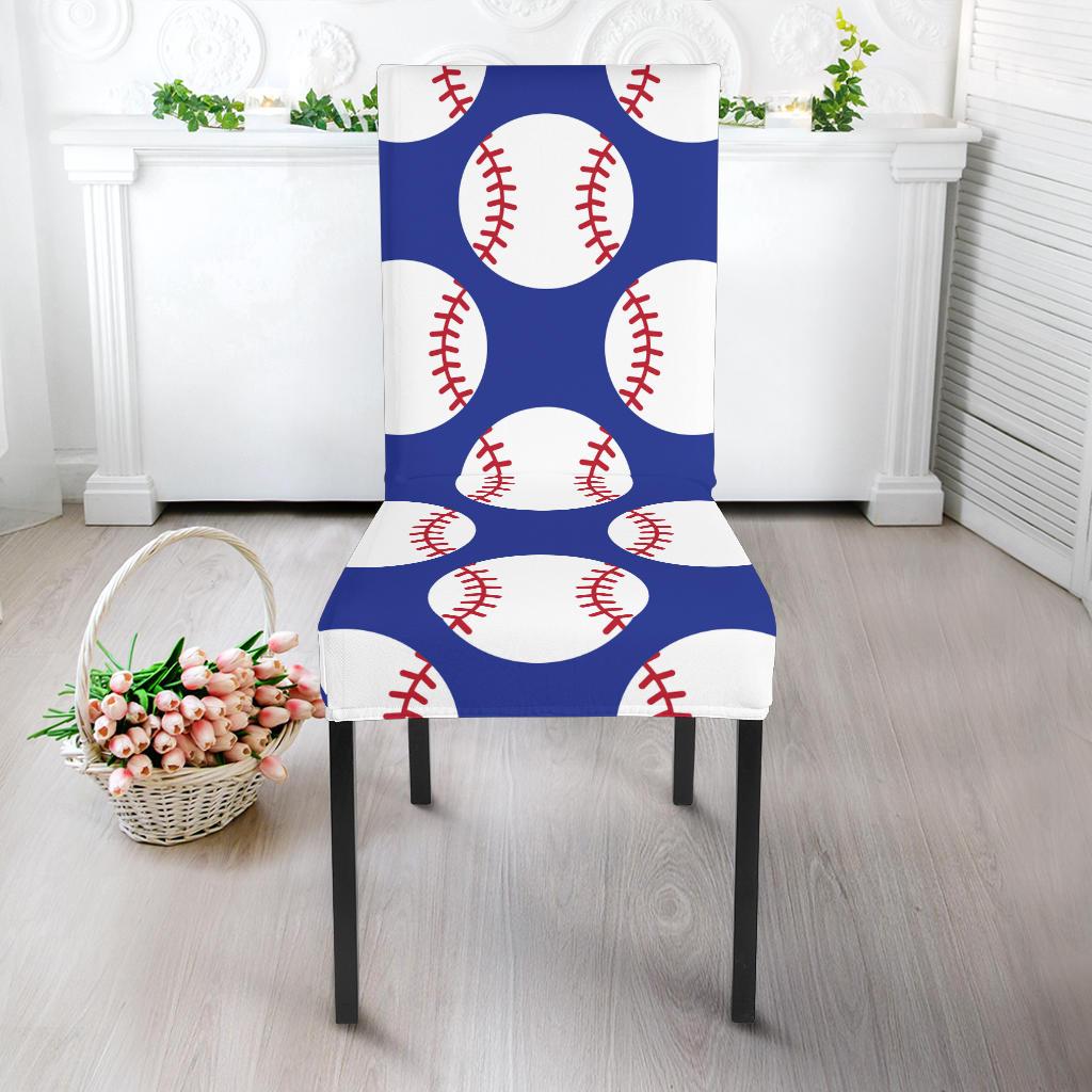 Baseball Blue Background Dinning Chair Slipper-JTAMIGO.COM