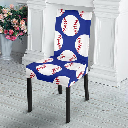 Baseball Blue Background Dinning Chair Slipper-JTAMIGO.COM