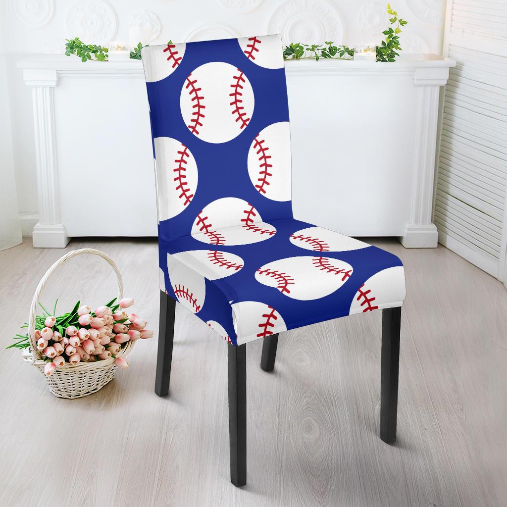 Baseball Blue Background Dinning Chair Slipper-JTAMIGO.COM