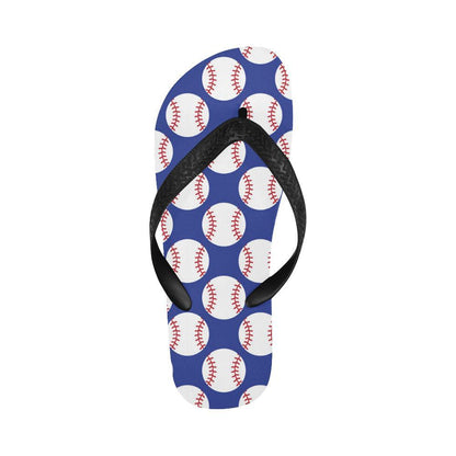 Baseball Blue Background Flip Flops-JTAMIGO.COM