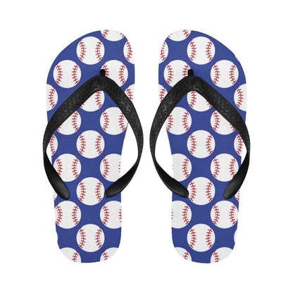 Baseball Blue Background Flip Flops-JTAMIGO.COM