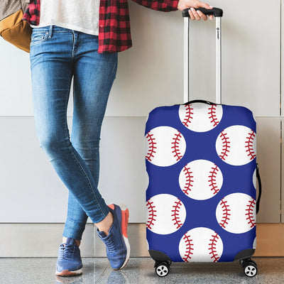 Baseball Blue Background Luggage Cover Protector