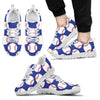 Baseball Blue Background Men Sneakers Shoes