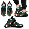 Baseball Fire Print Pattern Men Sneakers Shoes