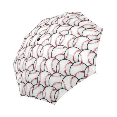 Baseball Pattern Automatic Foldable Umbrella