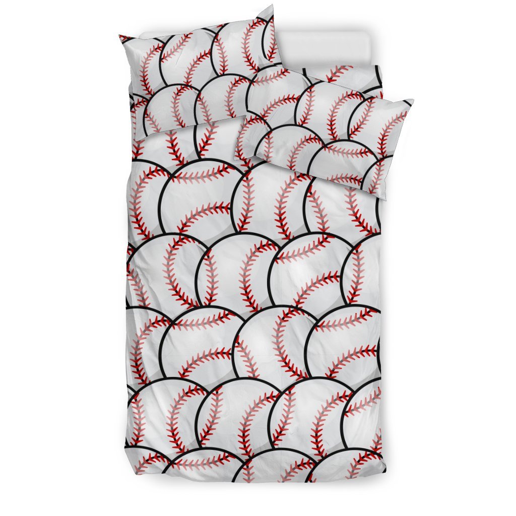 Baseball Pattern Duvet Cover Bedding Set