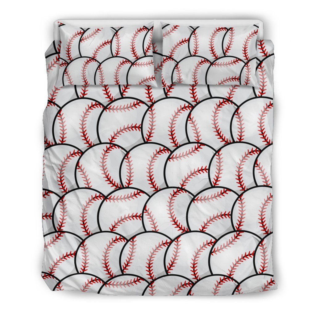 Baseball Pattern Duvet Cover Bedding Set