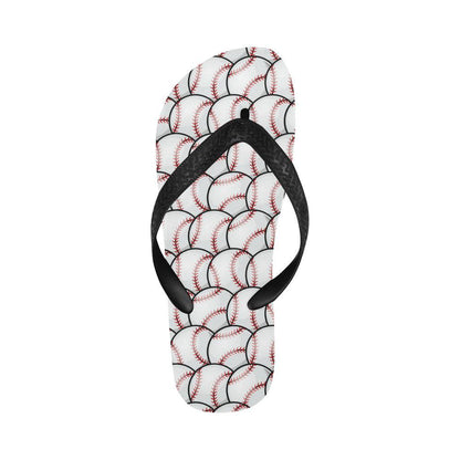 Baseball Pattern Flip Flops-JTAMIGO.COM