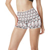 Baseball Pattern High Waisted Spandex Shorts-JTAMIGO.COM