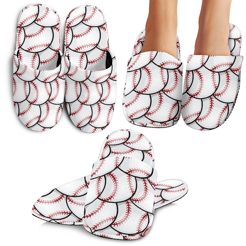 Baseball Pattern House Slippers