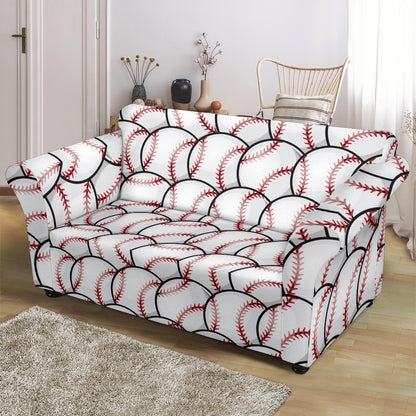 Baseball Pattern Loveseat Slipcover-JTAMIGO.COM