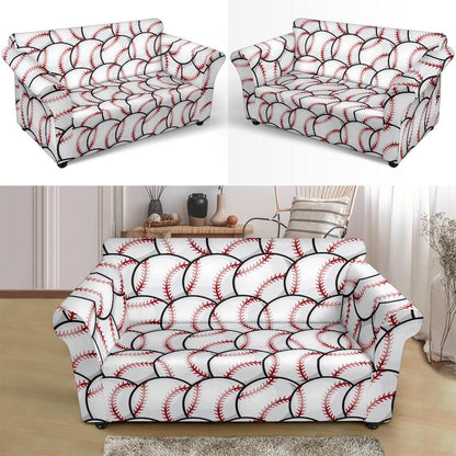 Baseball Pattern Loveseat Slipcover-JTAMIGO.COM