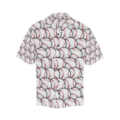 Baseball Pattern Men Aloha Hawaiian Shirt