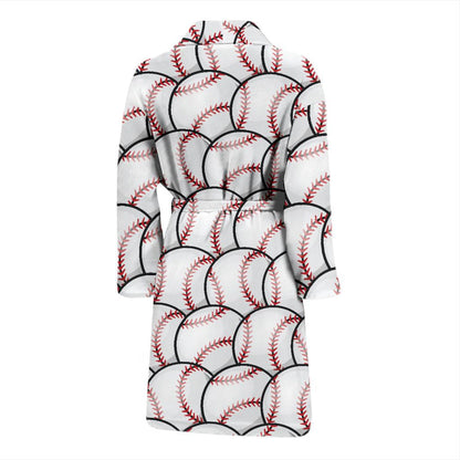 Baseball Pattern Men Bath Robe-JTAMIGO.COM