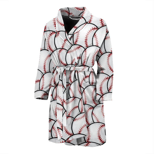 Baseball Pattern Men Bath Robe-JTAMIGO.COM