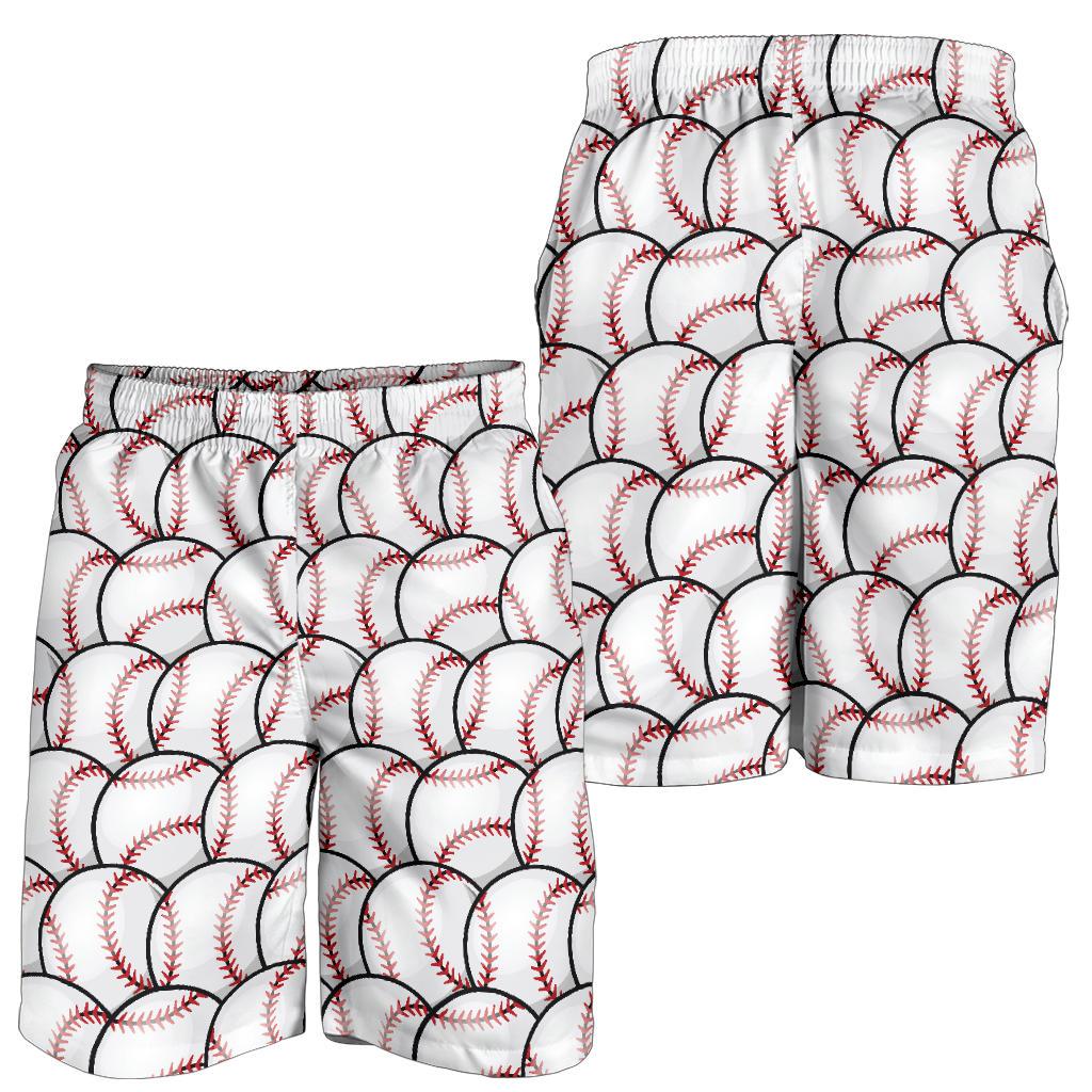Baseball Pattern Mens Shorts-JTAMIGO.COM