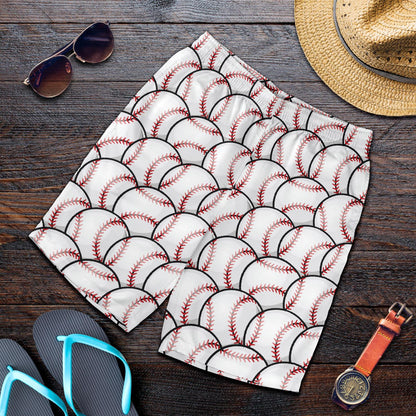 Baseball Pattern Mens Shorts-JTAMIGO.COM
