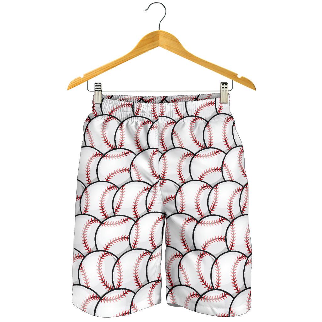 Baseball Pattern Mens Shorts-JTAMIGO.COM