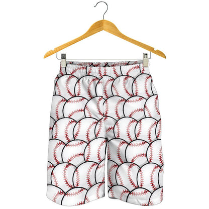 Baseball Pattern Mens Shorts-JTAMIGO.COM