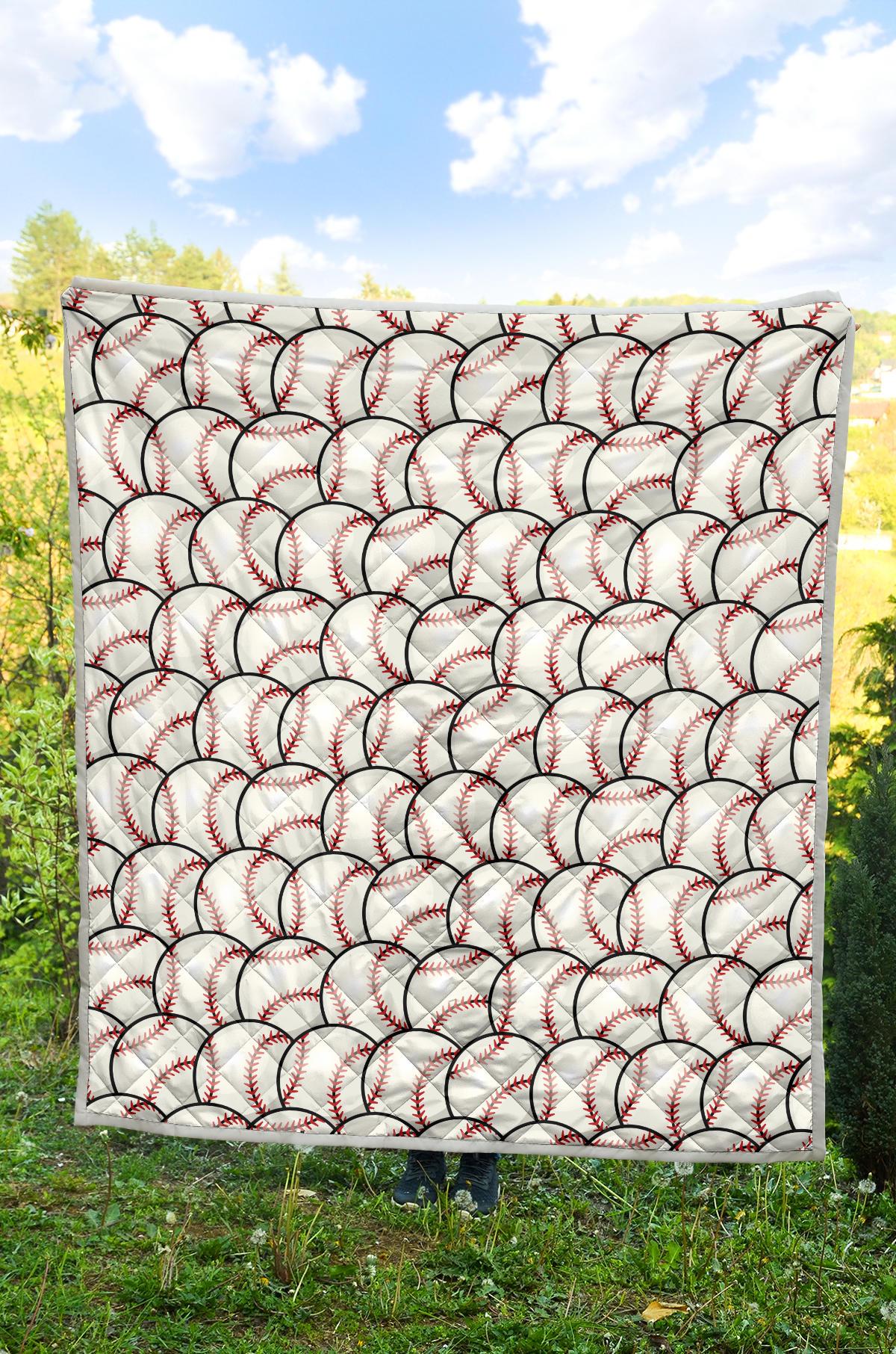 Baseball Pattern Premium Quilt-JTAMIGO.COM