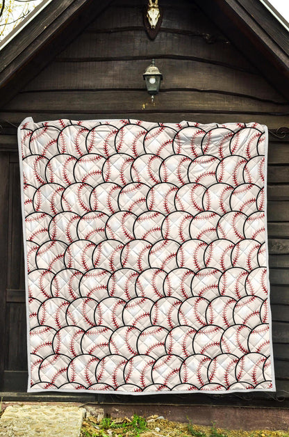 Baseball Pattern Premium Quilt-JTAMIGO.COM