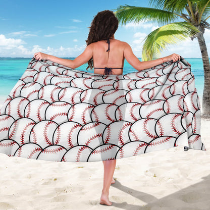 Baseball Pattern Sarong Pareo Wrap