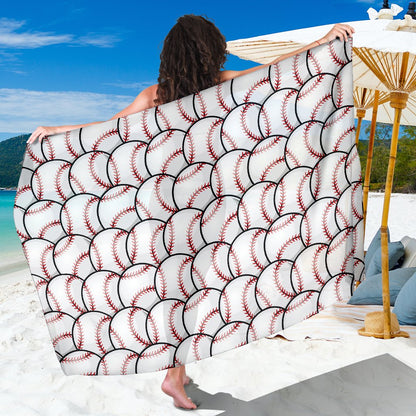 Baseball Pattern Sarong Pareo Wrap