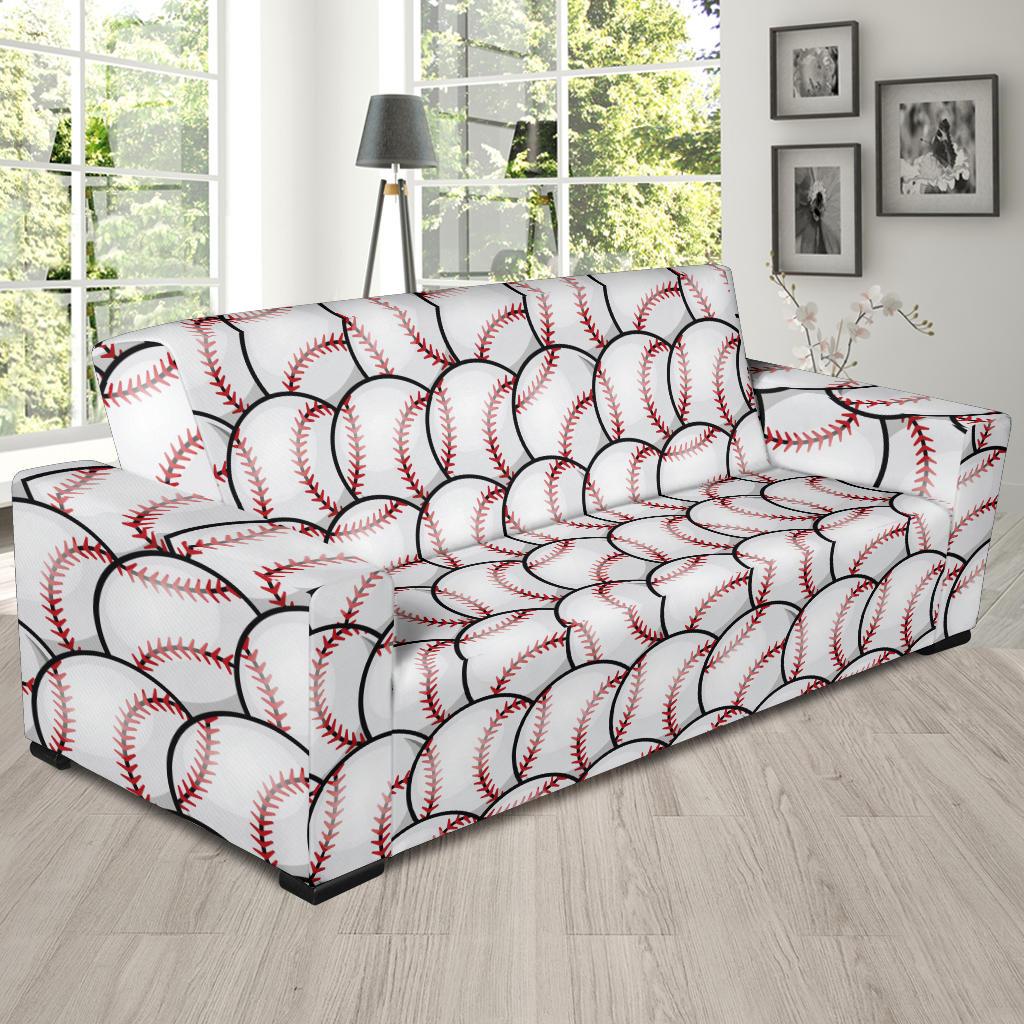 Baseball Pattern Sofa Slipcover-JTAMIGO.COM