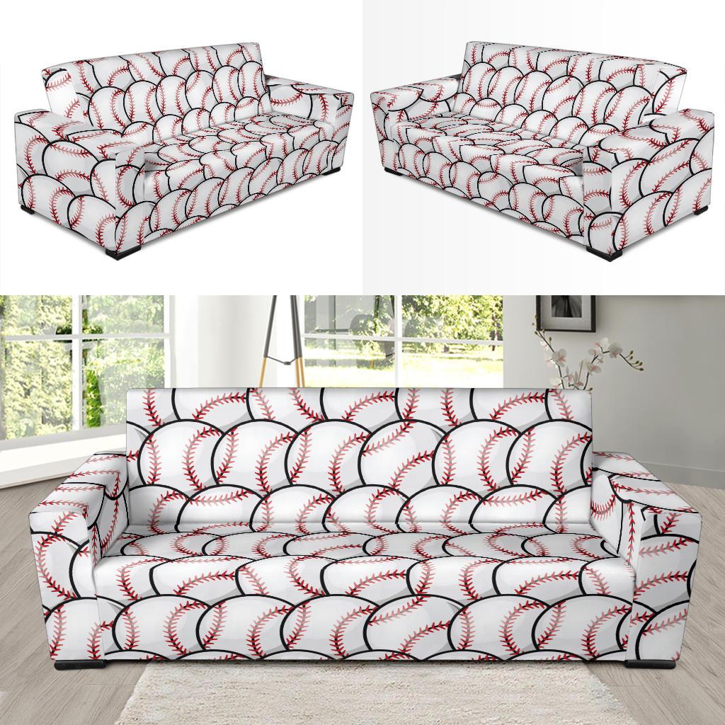 Baseball Pattern Sofa Slipcover-JTAMIGO.COM