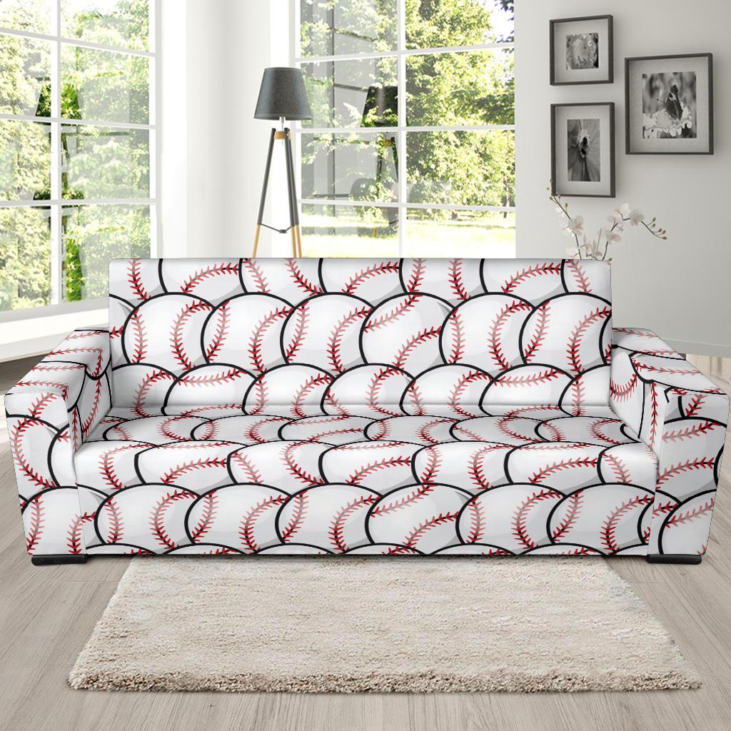 Baseball Pattern Sofa Slipcover-JTAMIGO.COM