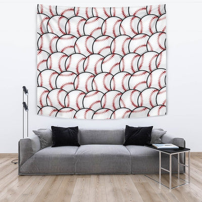 Baseball Pattern Tapestry