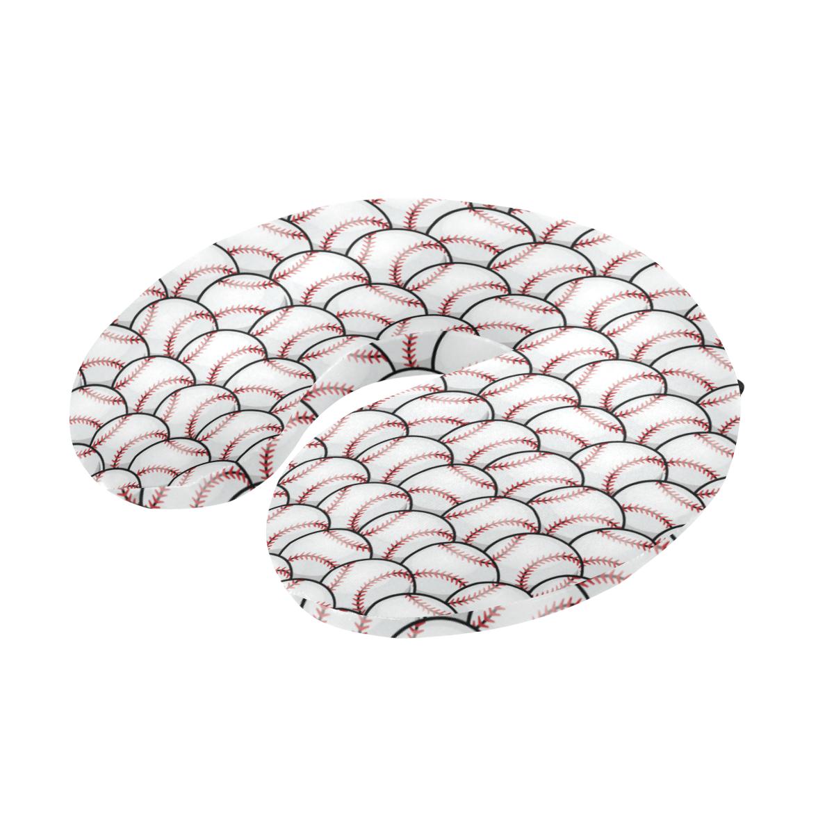 Baseball Pattern U-Shaped Travel Neck Pillow-JTAMIGO.COM